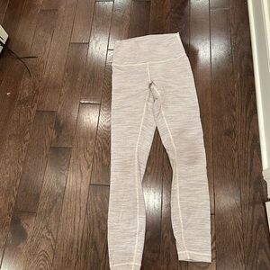 Lululemon Align leggings (white and purple stripe)
